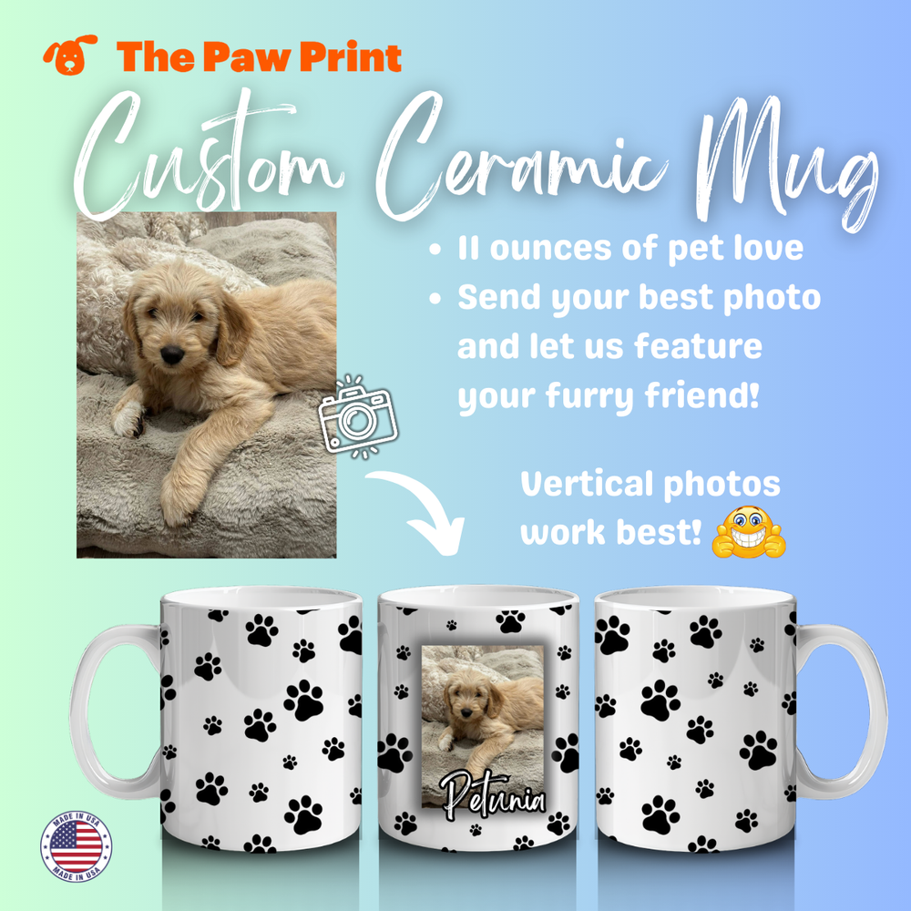 Custom Personalized White Glossy Pet Mug (11oz)