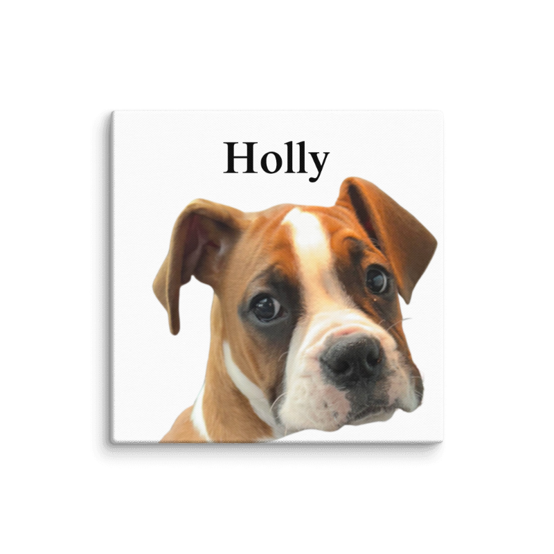 Custom Printed Pet 10"x 10" Wall Canvas