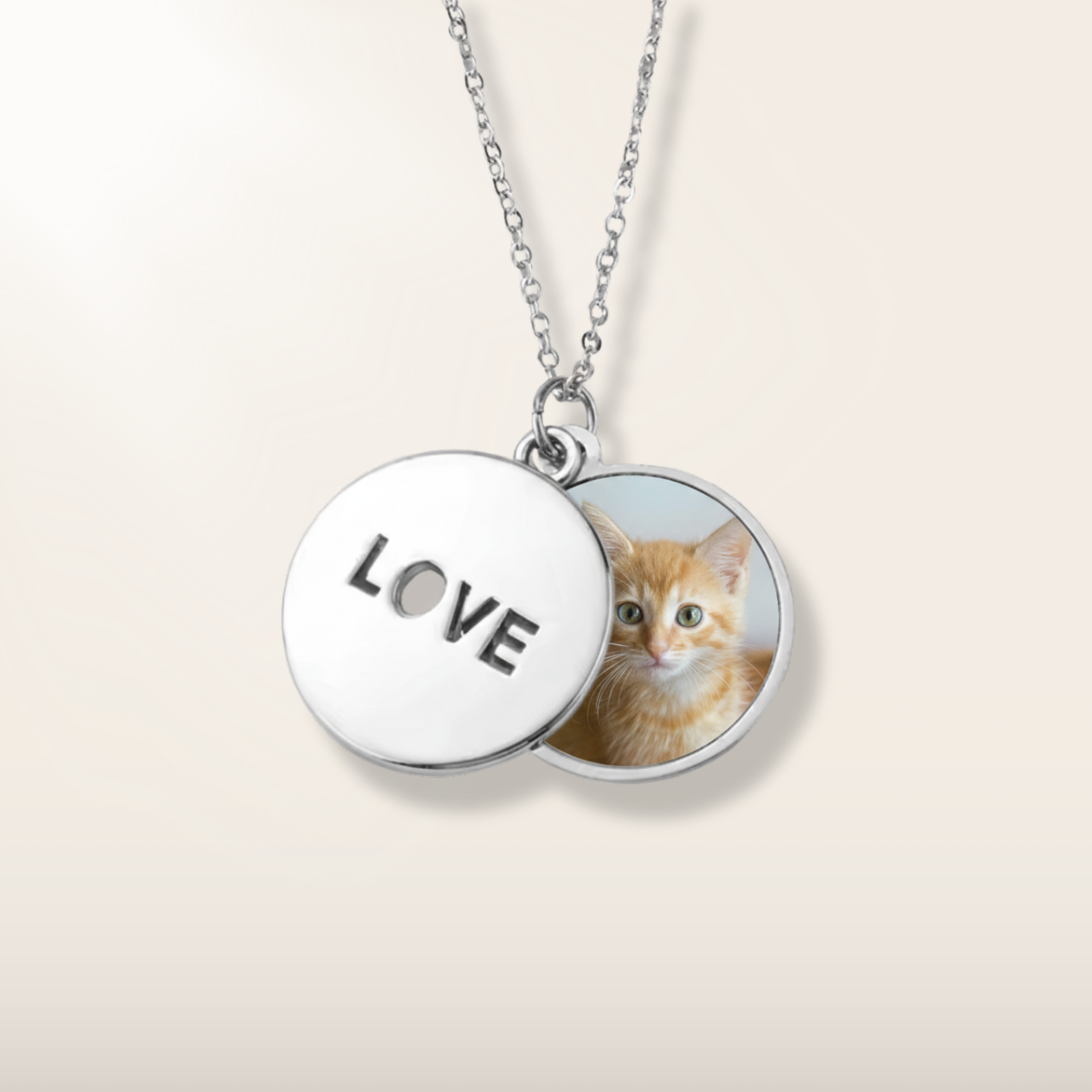 Custom Photo LOVE Necklace