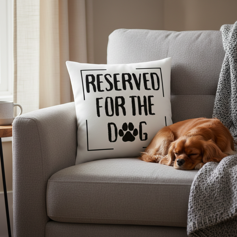 Reserved for the Dog Pillow Cover