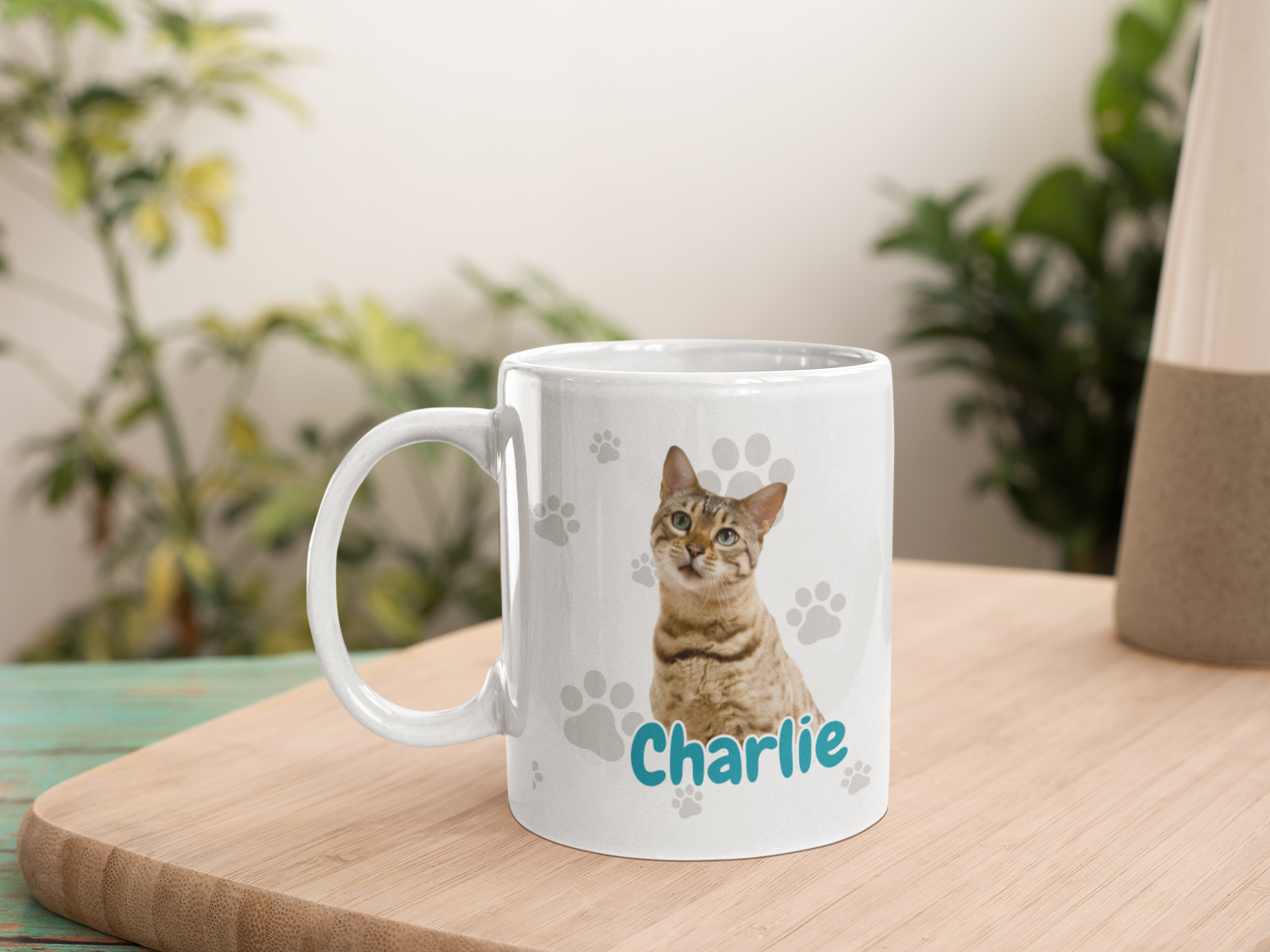 Custom Personalized White Glossy Pet Mug (11oz)