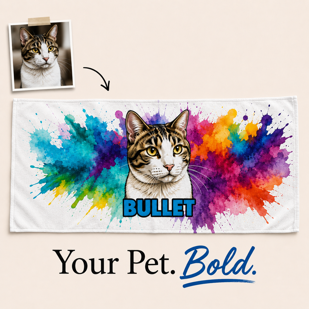 Paint Explosion Collection Beach Towel