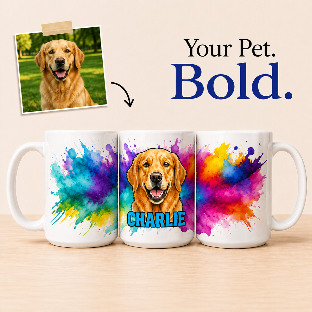 Paint Explosion Collection Ceramic Mug