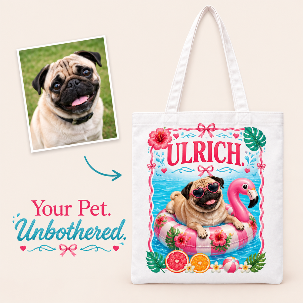 Fabulous Flamingo Collection Canvas Tote Bag