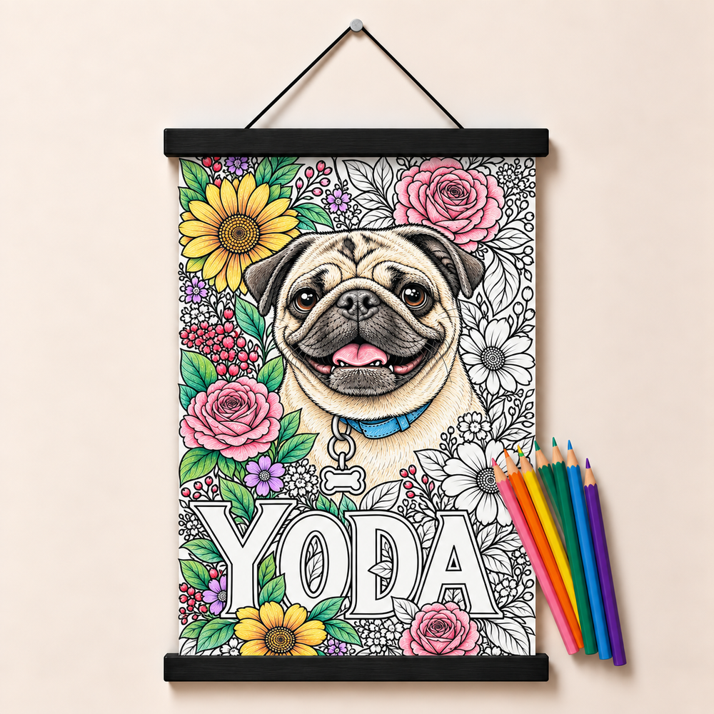 Color & Keep Canvas with Wall Mount