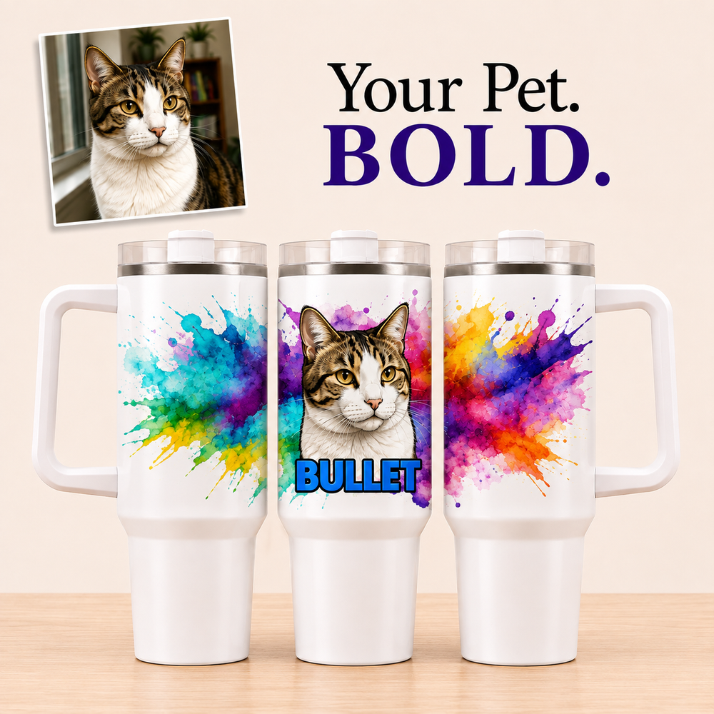 Paint Explosion Collection 40oz Tumbler
