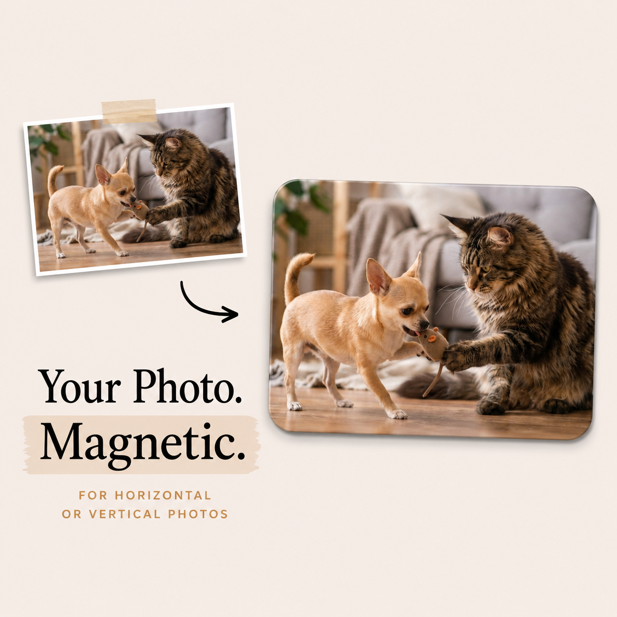Personalized Photo Magnet 3"x4"