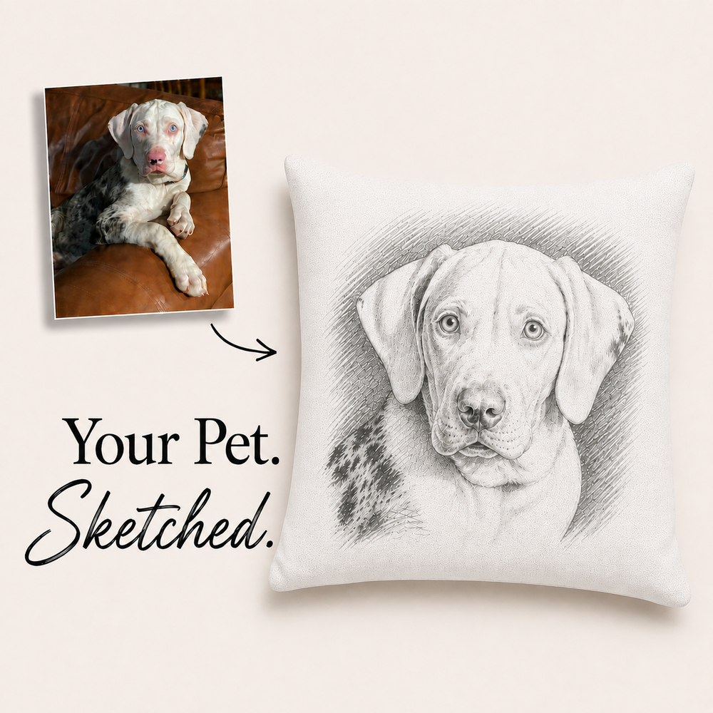 Sketchbook Collection Accent Pillow