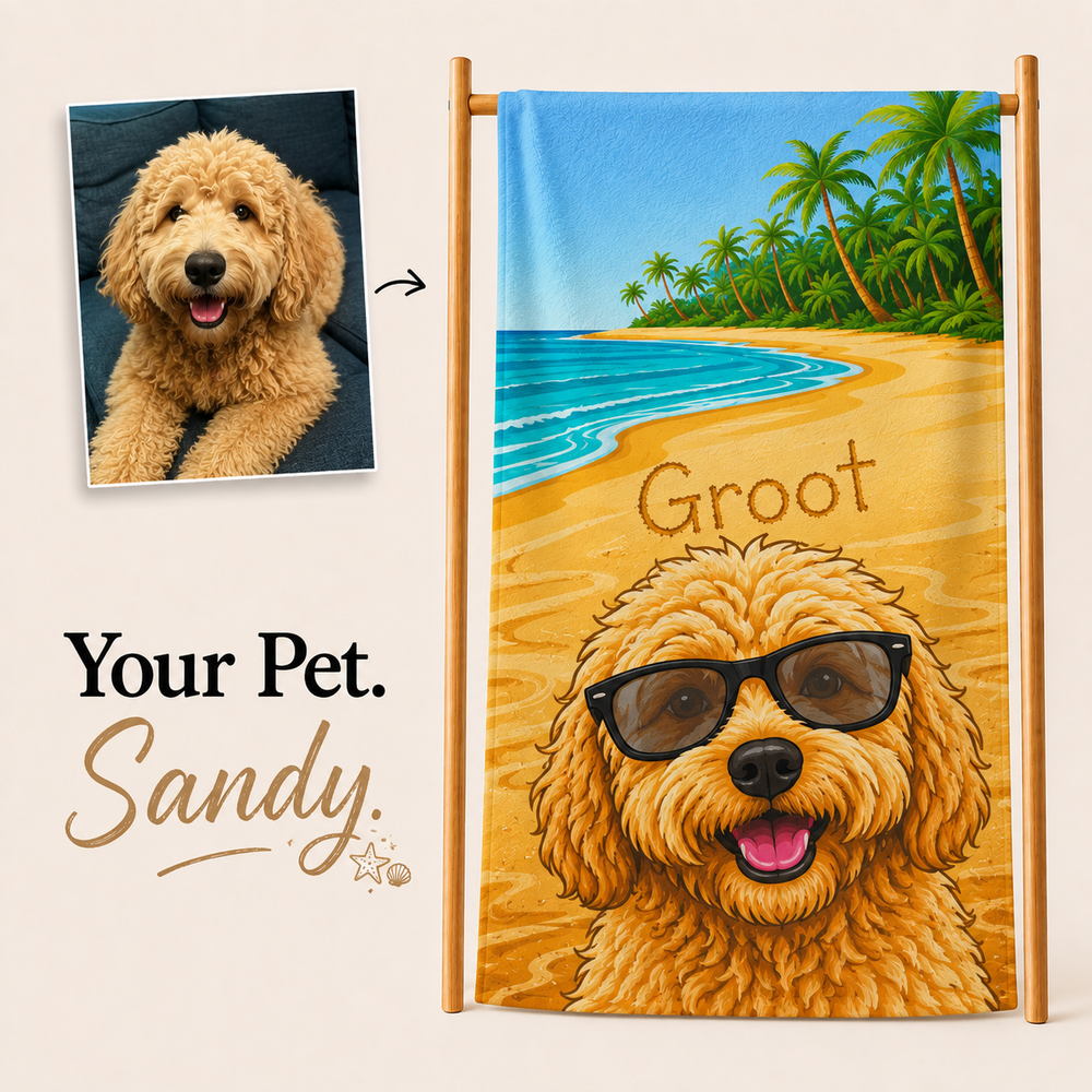 My Summer Sidekick Pet Lover Towel