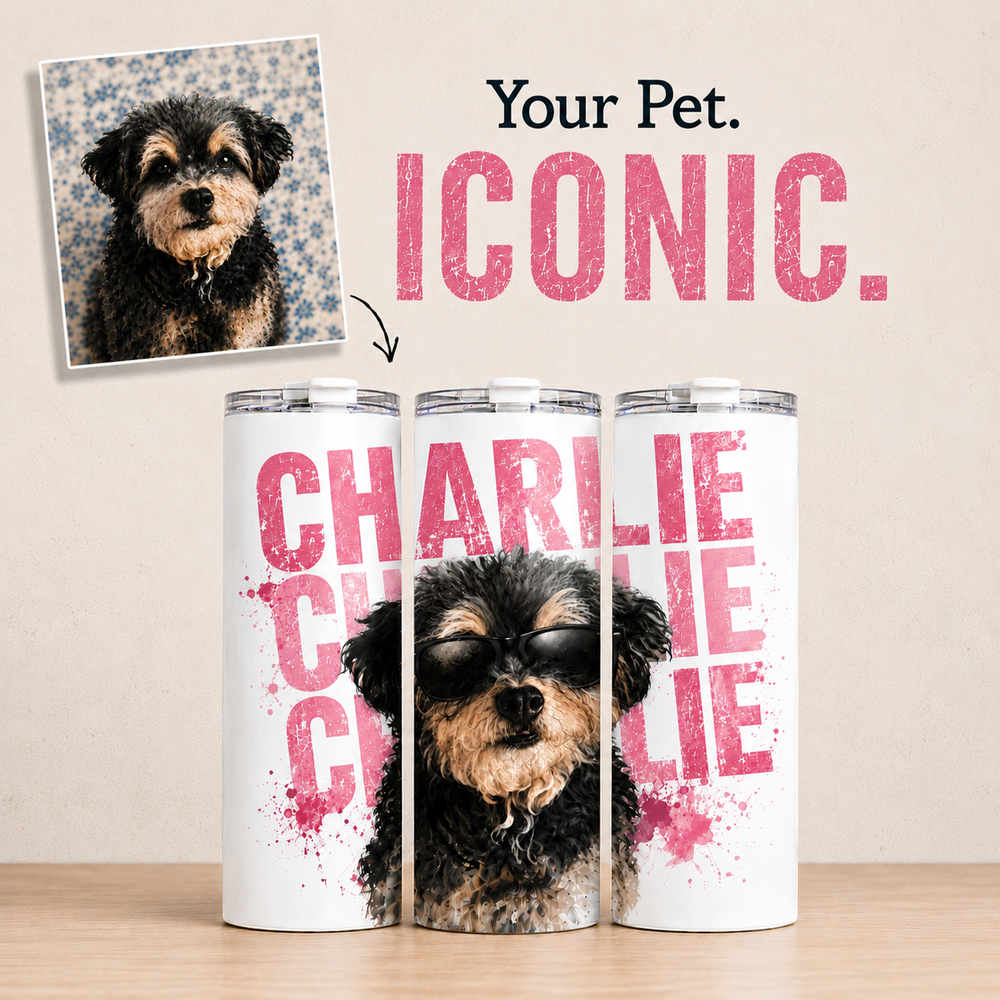 The Iconic Series Pink 20 ounce Tumbler