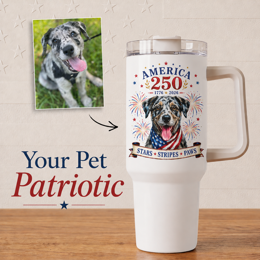 Patriotic Paws 250th Commemorative Tumbler