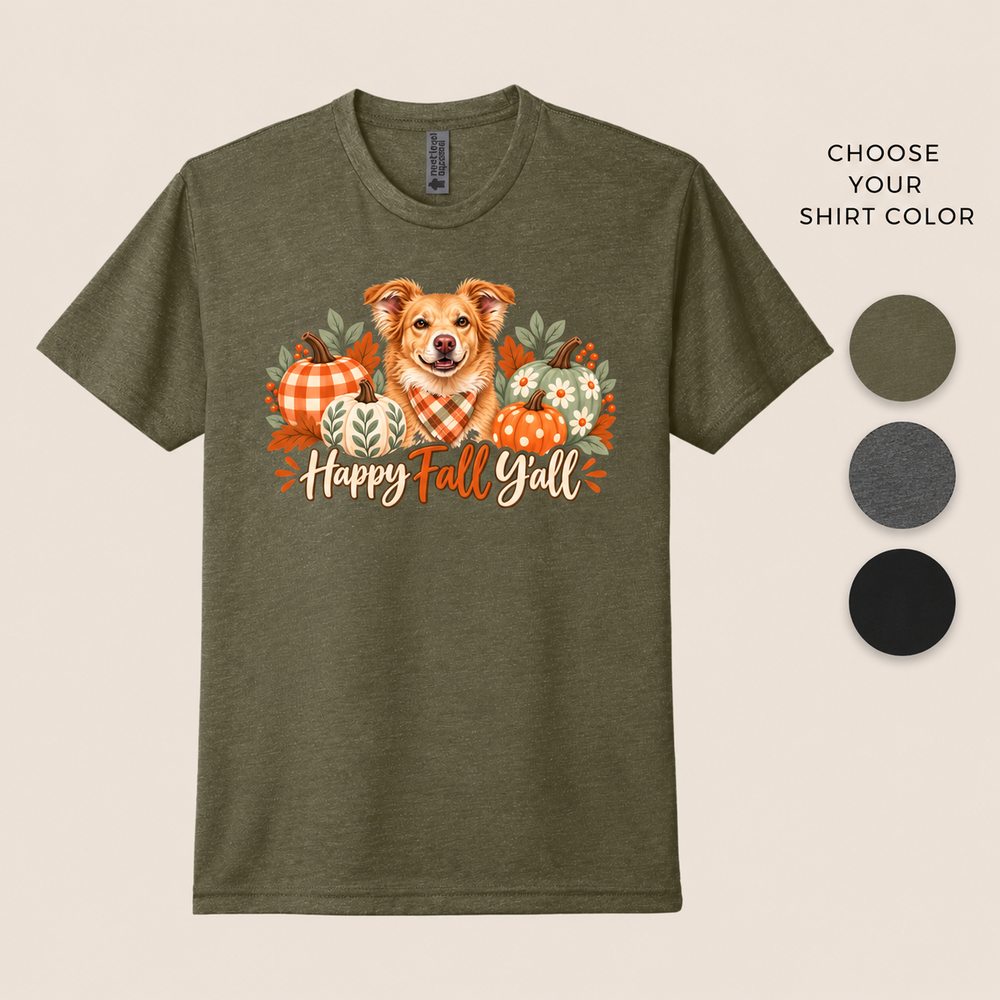 Happy Fall Yall Custom T-Shirt