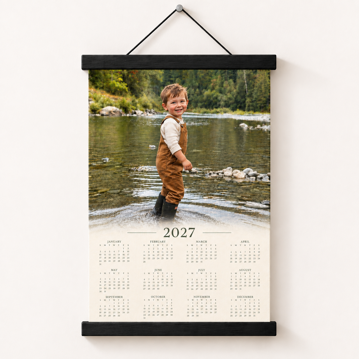 2027 Photo Calendar Canvas and Wall Mount