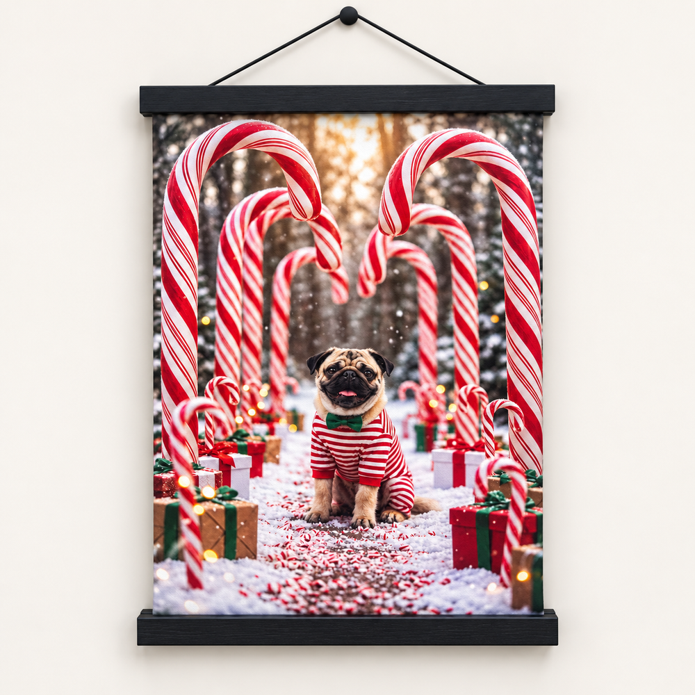 Peppermint Paws Canvas and Wall Mount