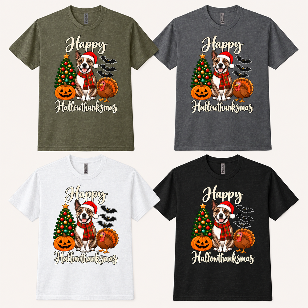 Happy Hallowthanksmas Custom Shirt