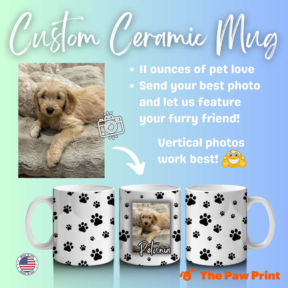 Custom Personalized White Glossy Pet Mug (11oz)