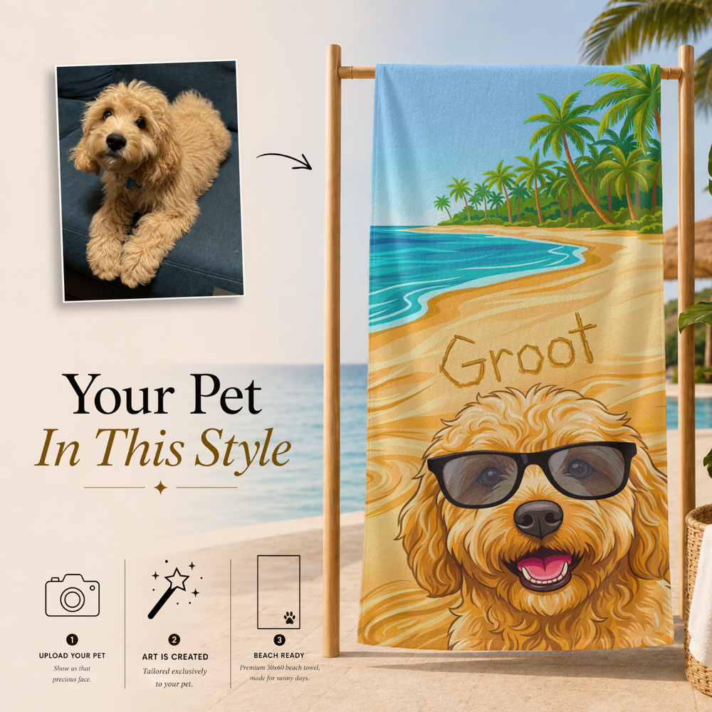My Summer Sidekick Pet Lover Towel