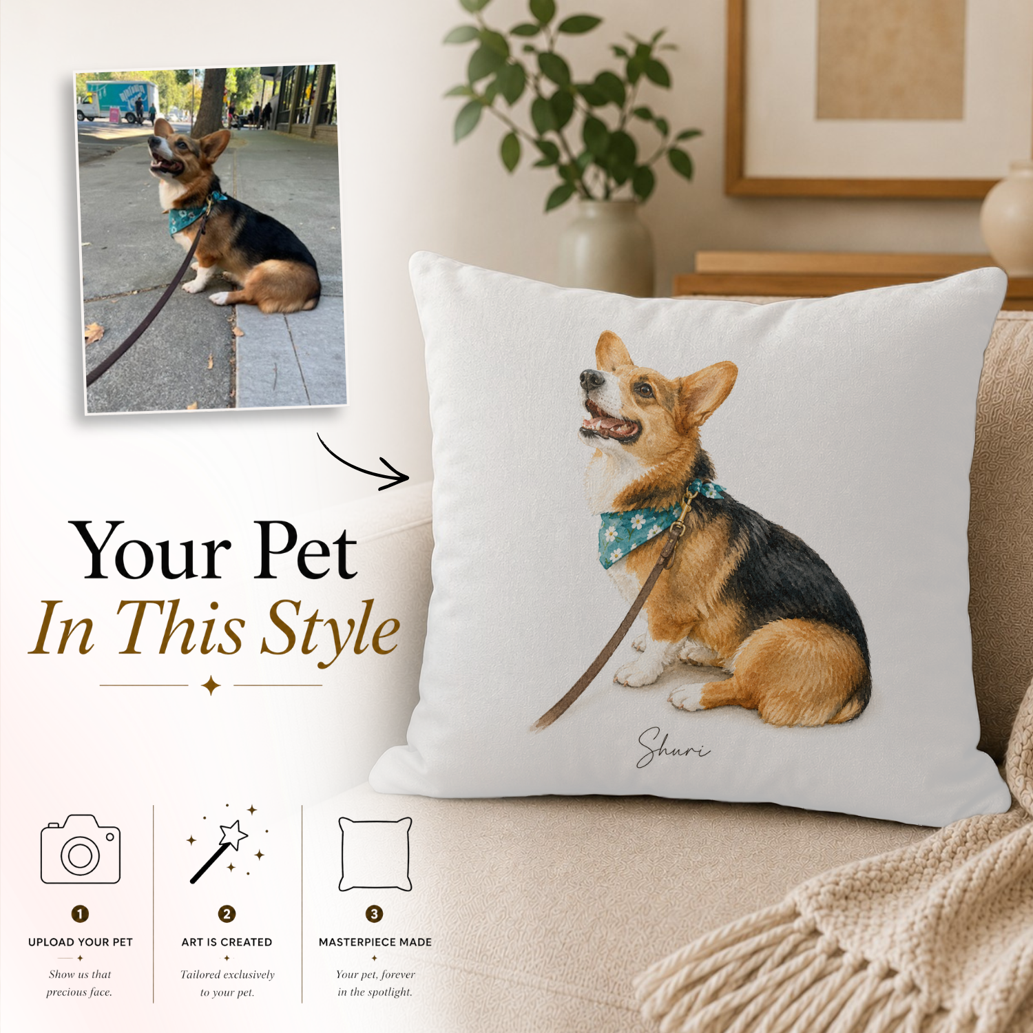 Paws on the Couch Accent Pillow