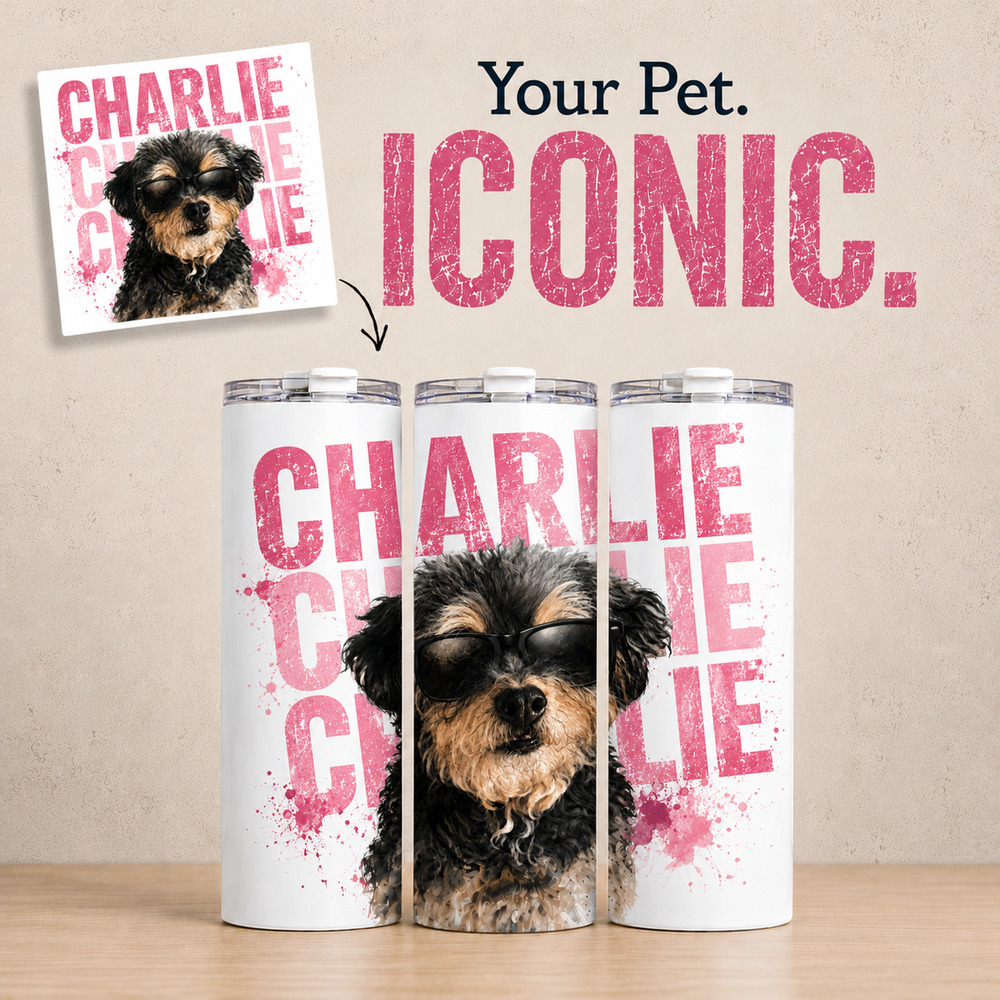 The Iconic Series Pink 20 ounce Tumbler