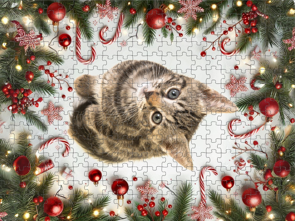 Custom Personalized Christmas Holiday Pet Puzzle