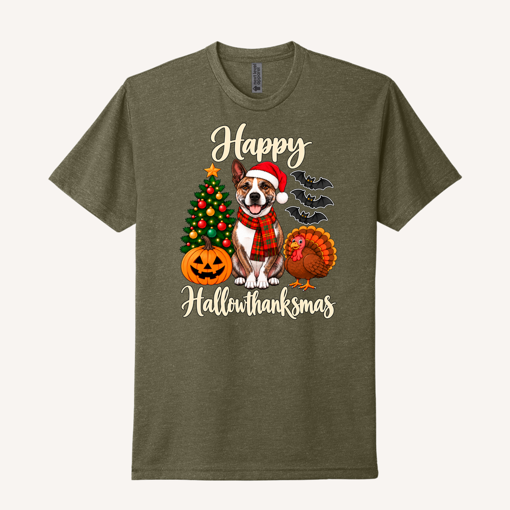 Happy Hallowthanksmas Custom Shirt