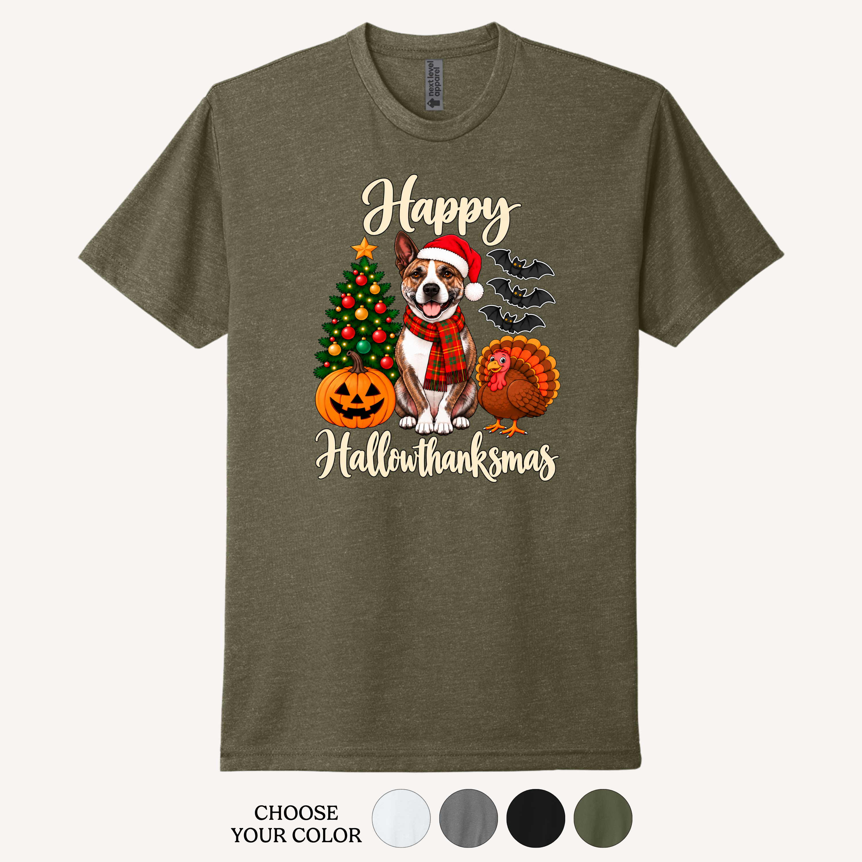 Happy Hallowthanksmas Custom Shirt