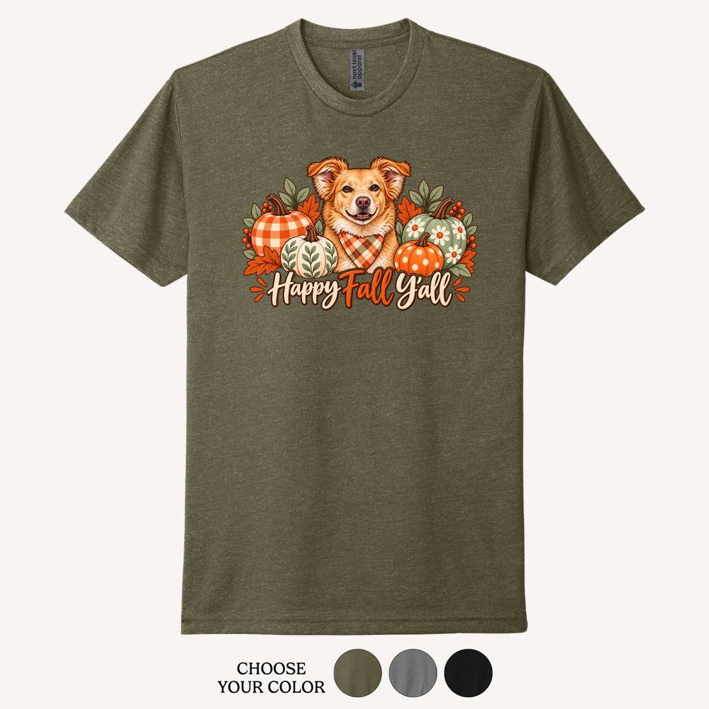 Happy Fall Yall Custom T-Shirt