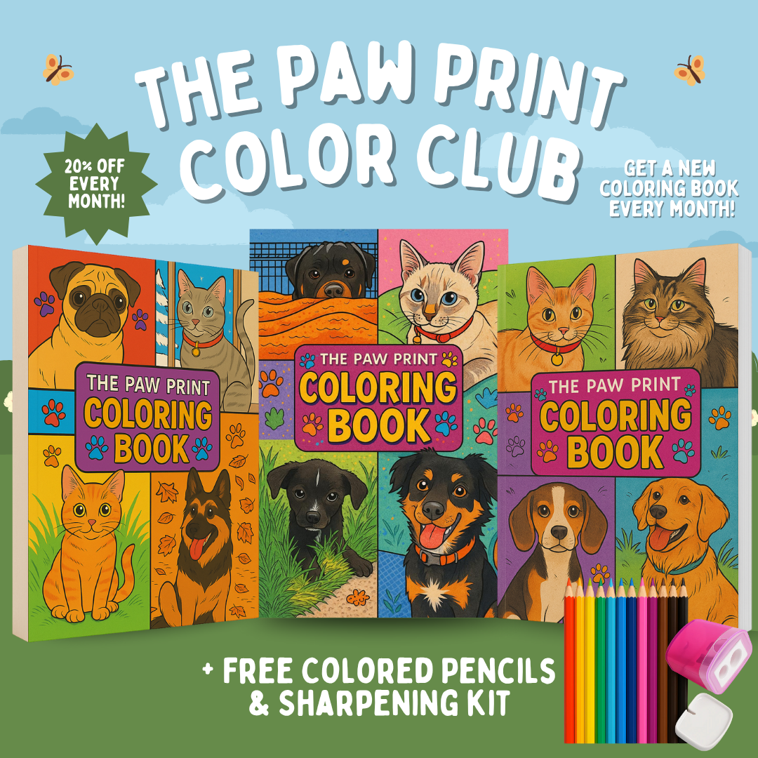 The Paw Print Color Club + Free Colored Pencils and Sharpening Kit