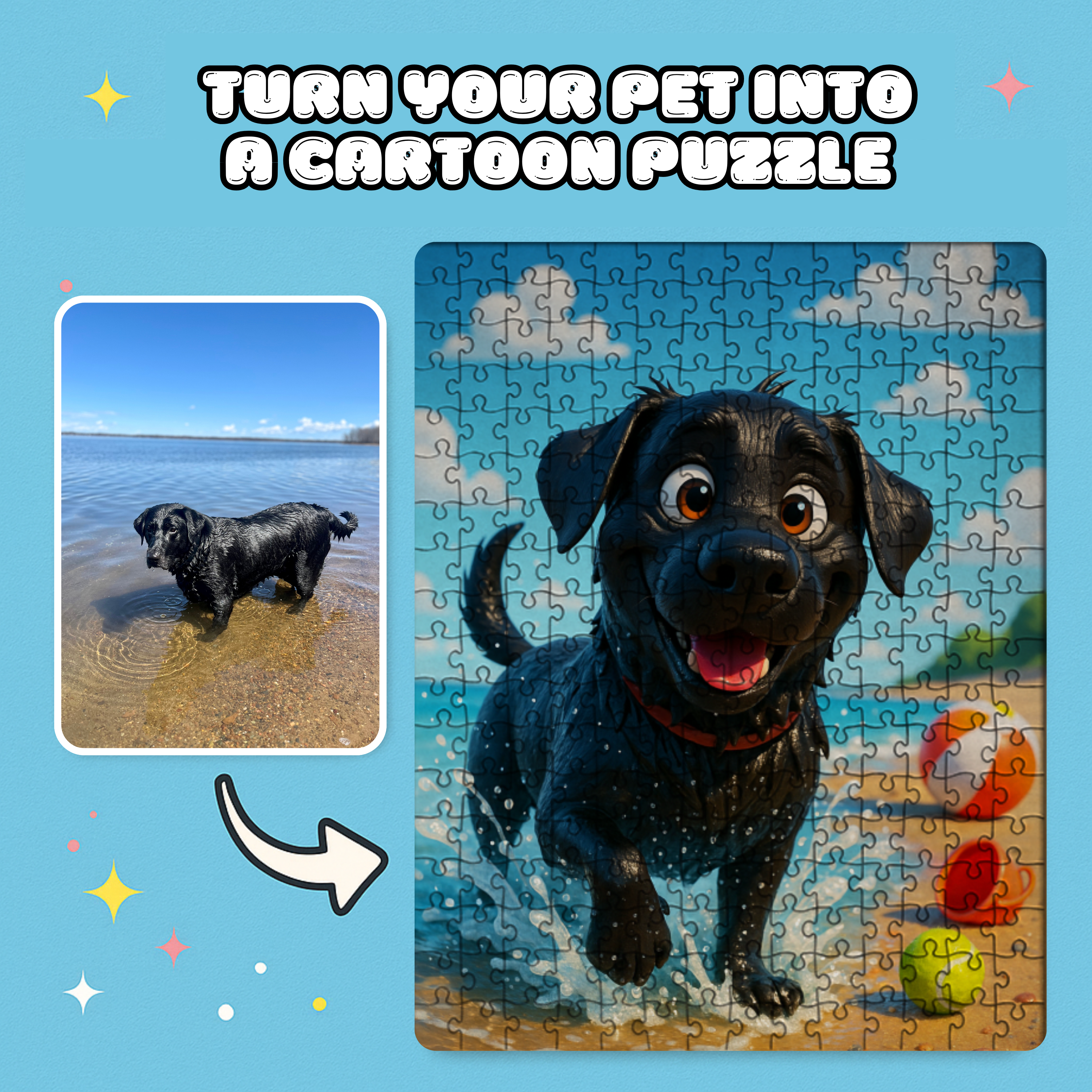 Cartoon-Style 300pc Jigsaw Puzzle