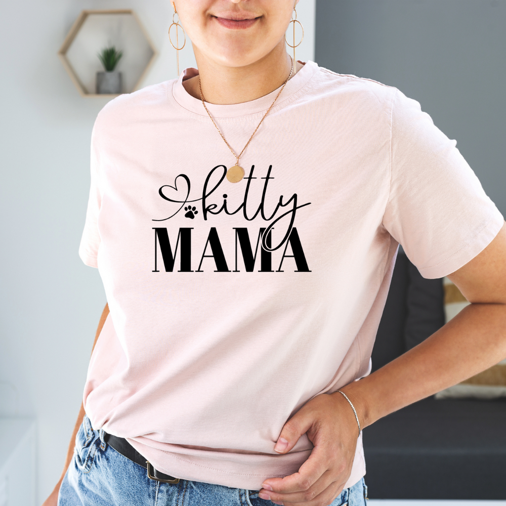 Kitty Mama Cute T Shirt