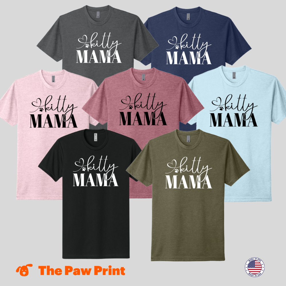 Kitty Mama Heart T-Shirt