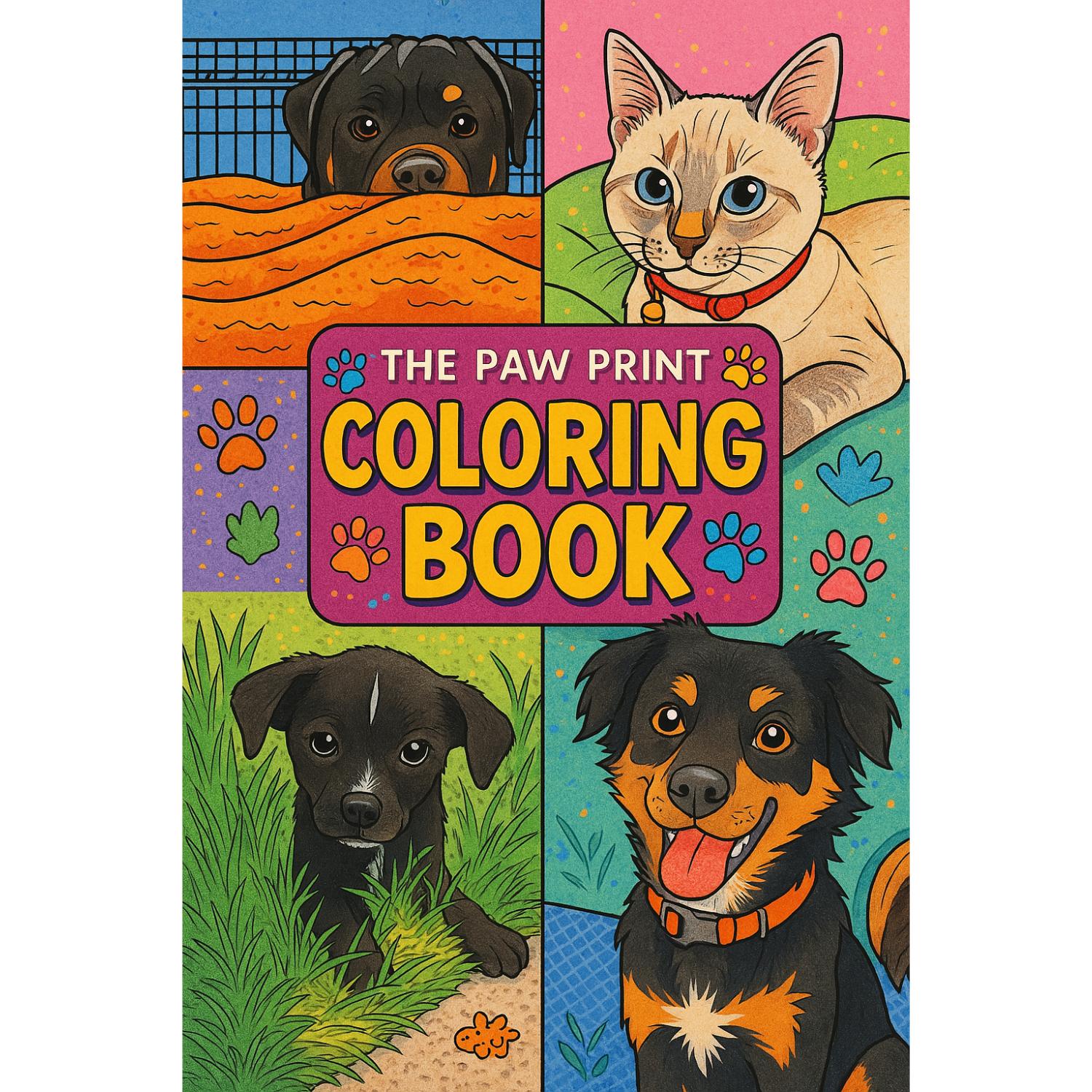 Pet Model Coloring Book