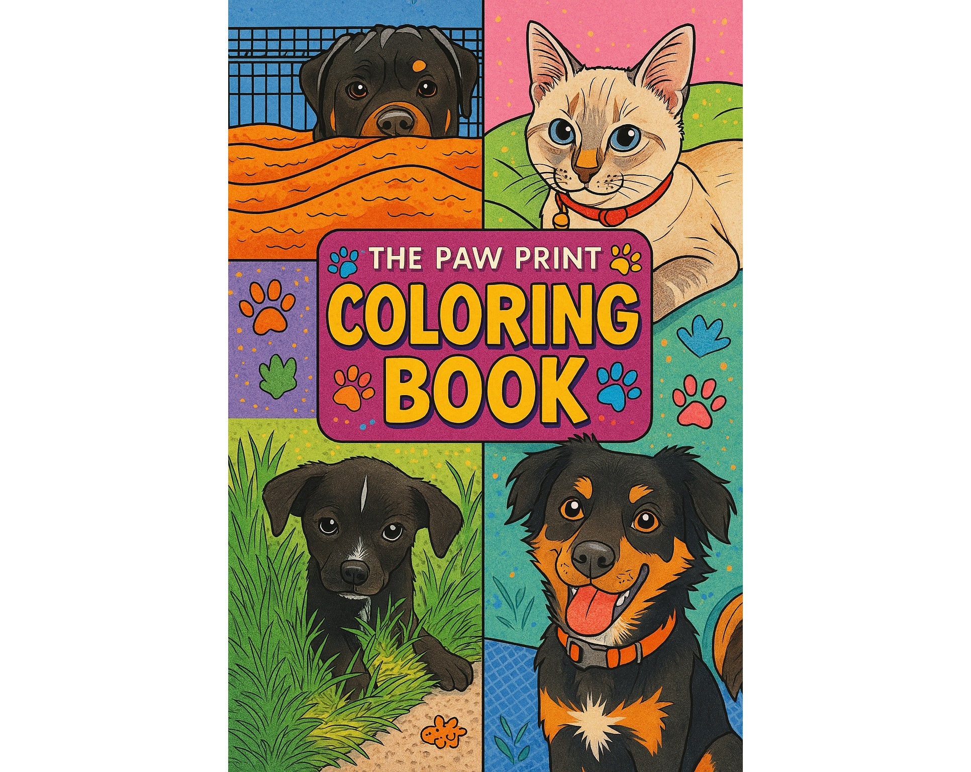 Pet Model Coloring Book