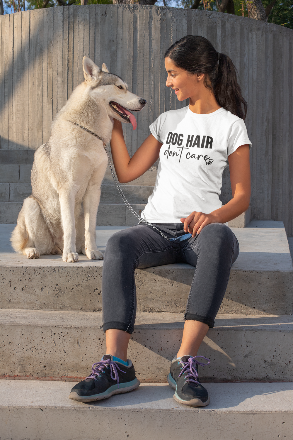 Dog Hair Don't Care T Shirt