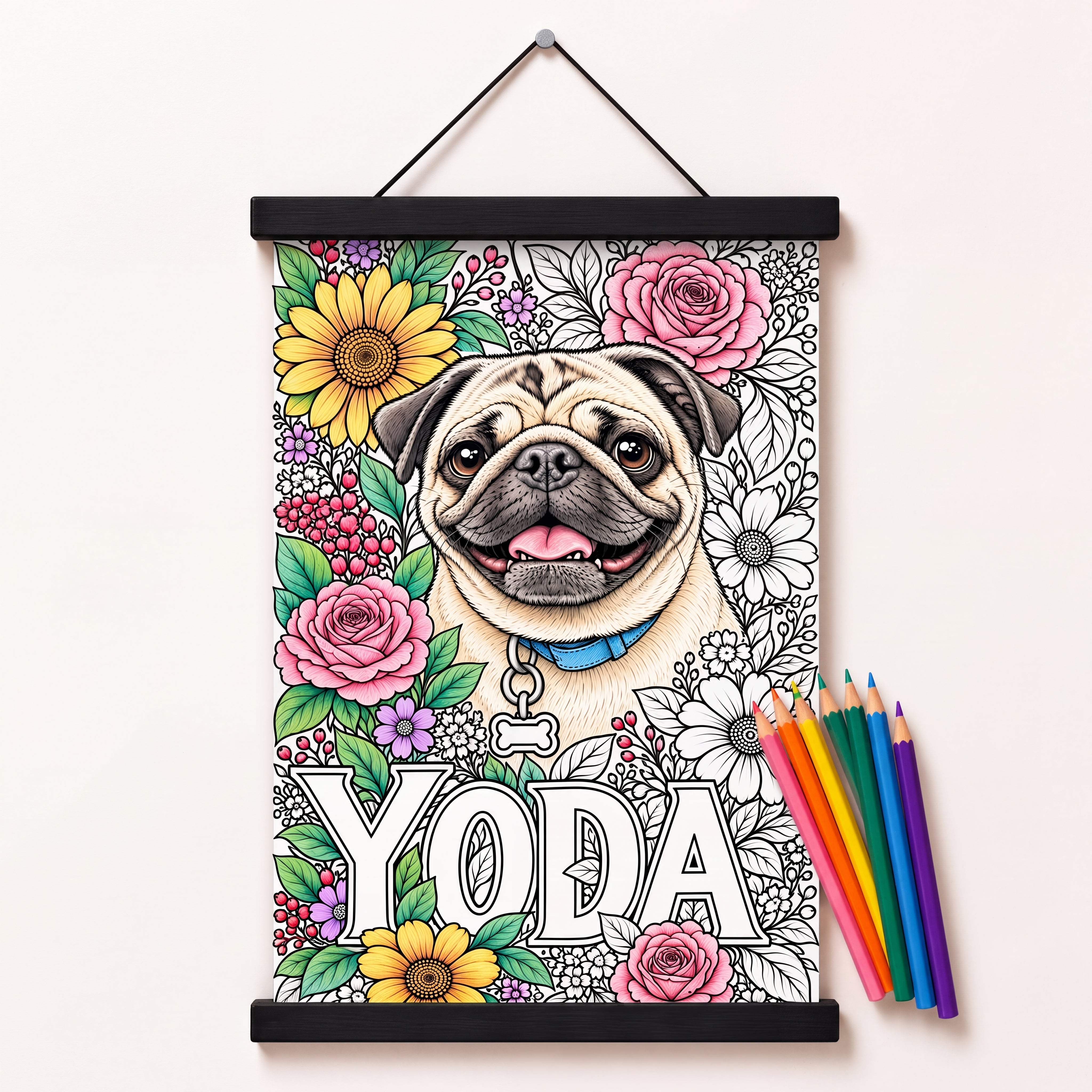 Color & Keep Canvas with Wall Mount