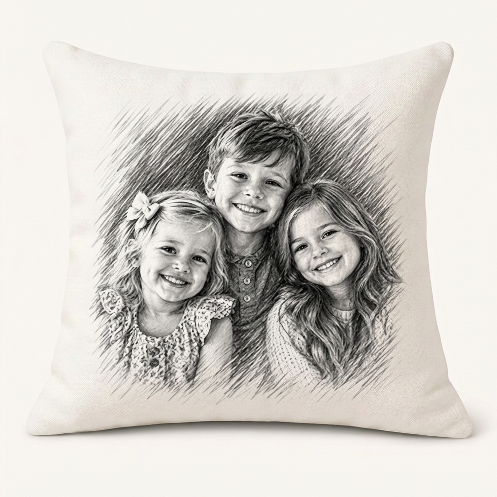 Sketchbook Collection Accent Pillow