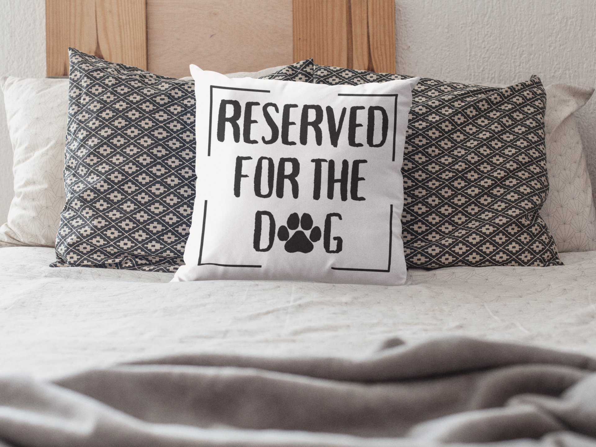 Reserved for the Dog Pillow Cover
