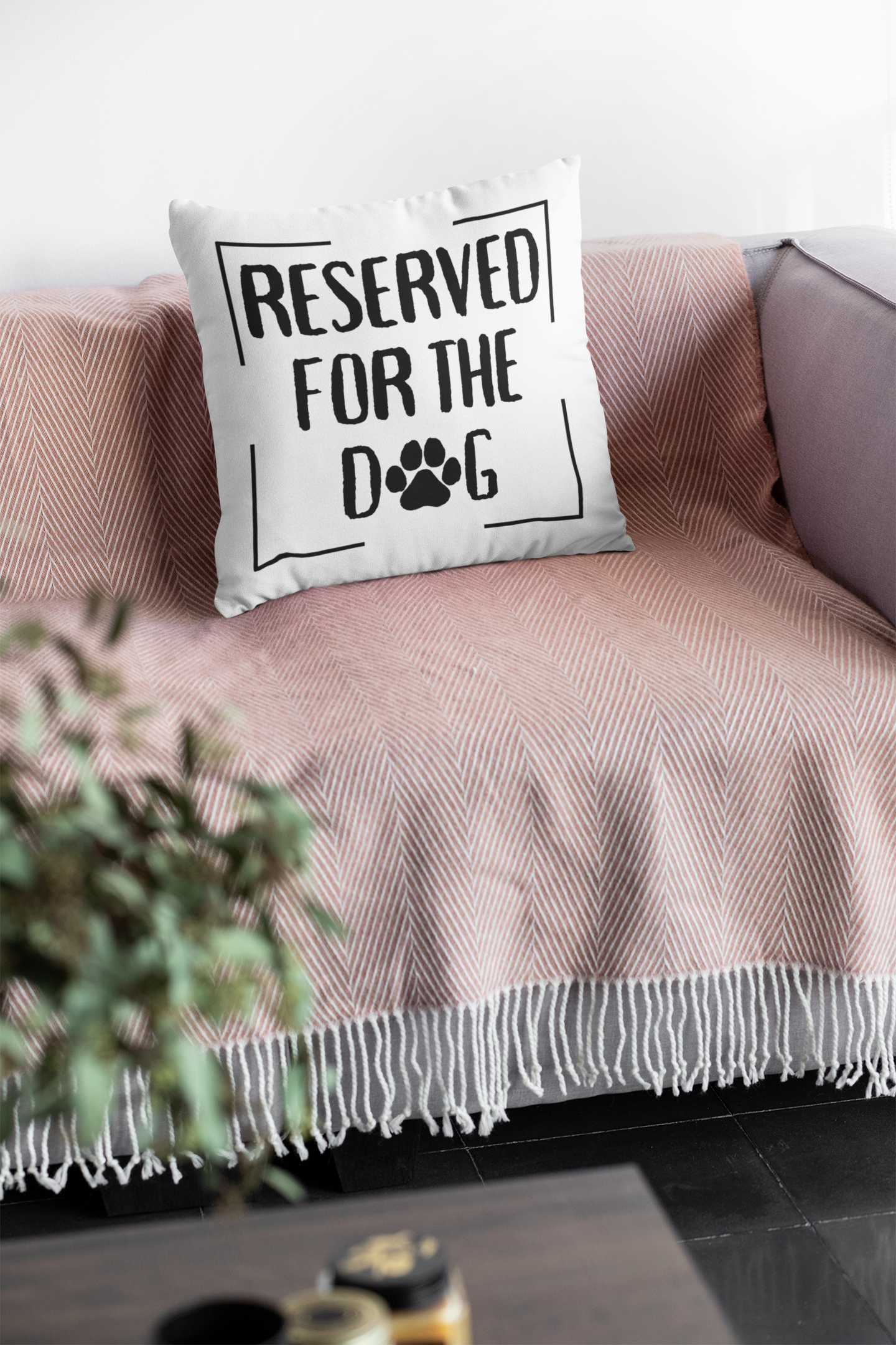 Reserved for the Dog Pillow Cover