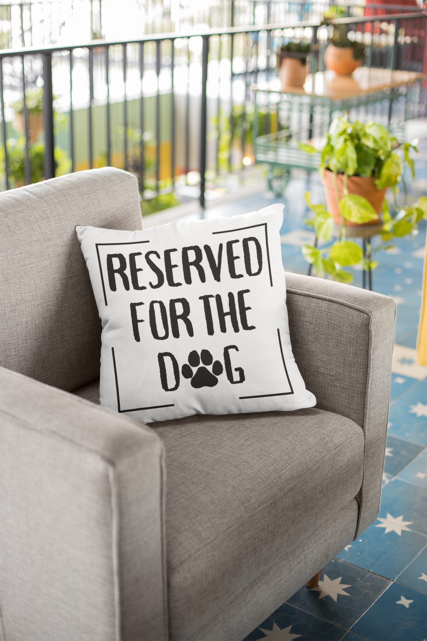 Reserved for the Dog Pillow Cover