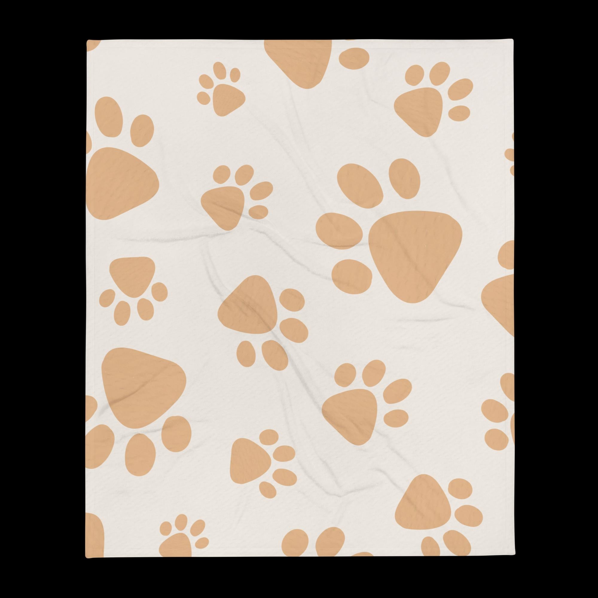 Paw Print Signature Throw Blanket