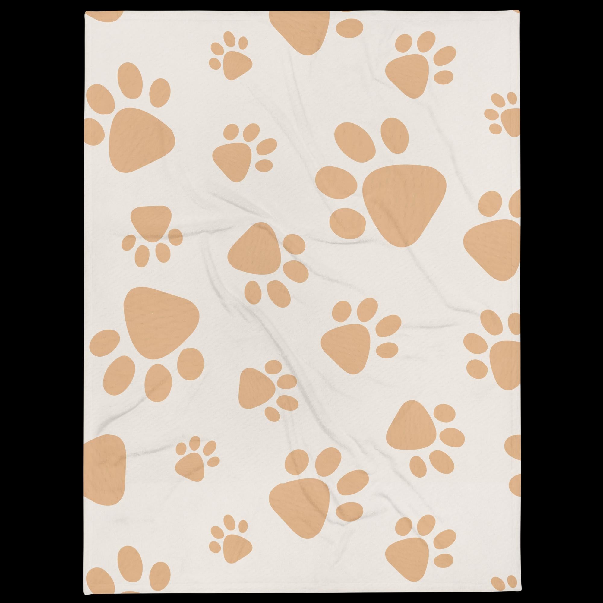 Paw Print Signature Throw Blanket