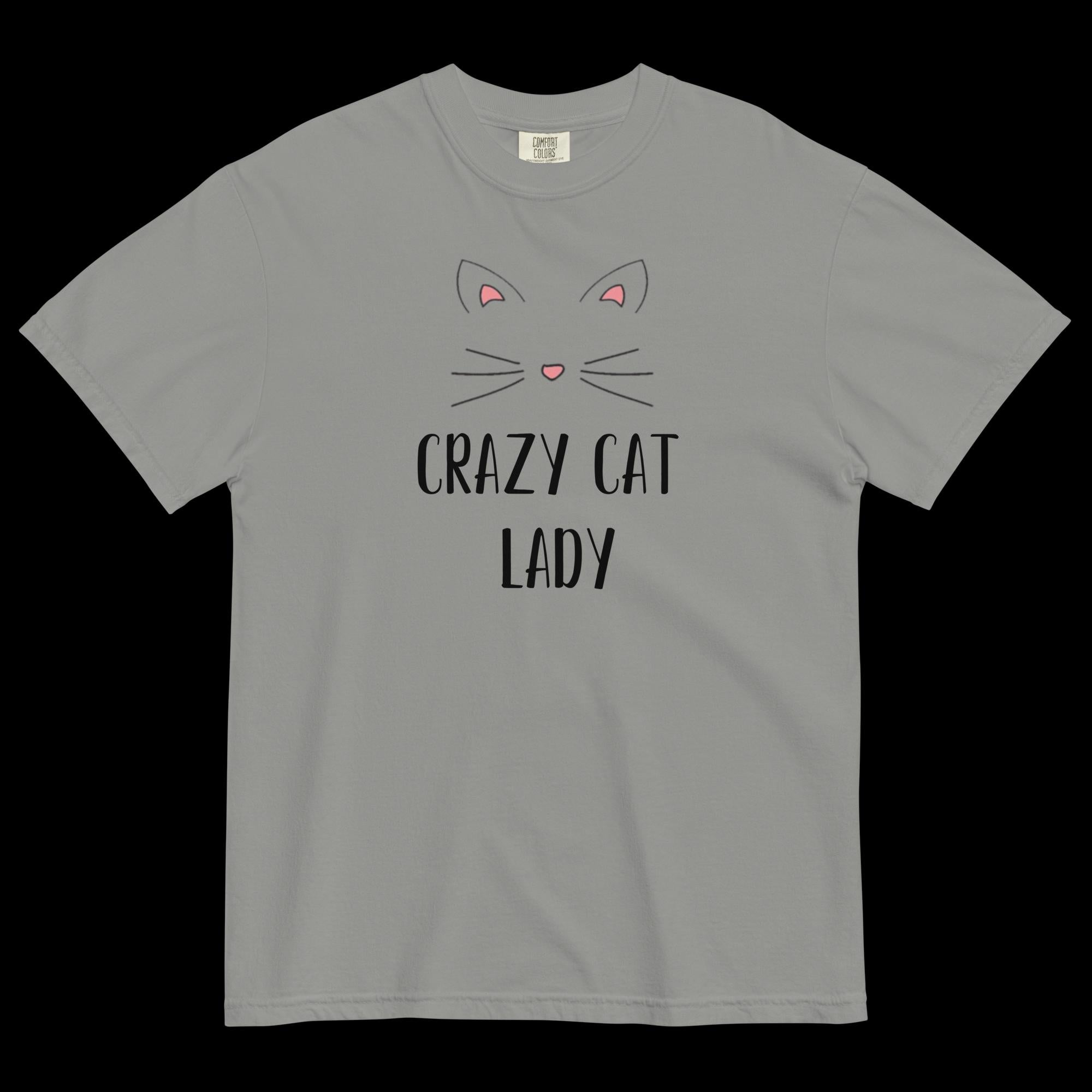 Crazy Cat Lady Unisex Garment-Dyed Heavyweight T-Shirt