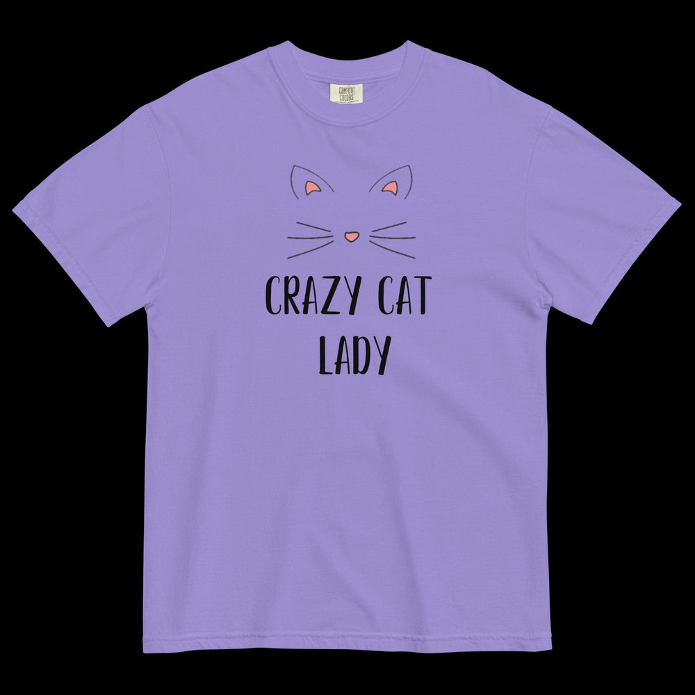 Crazy Cat Lady Unisex Garment-Dyed Heavyweight T-Shirt