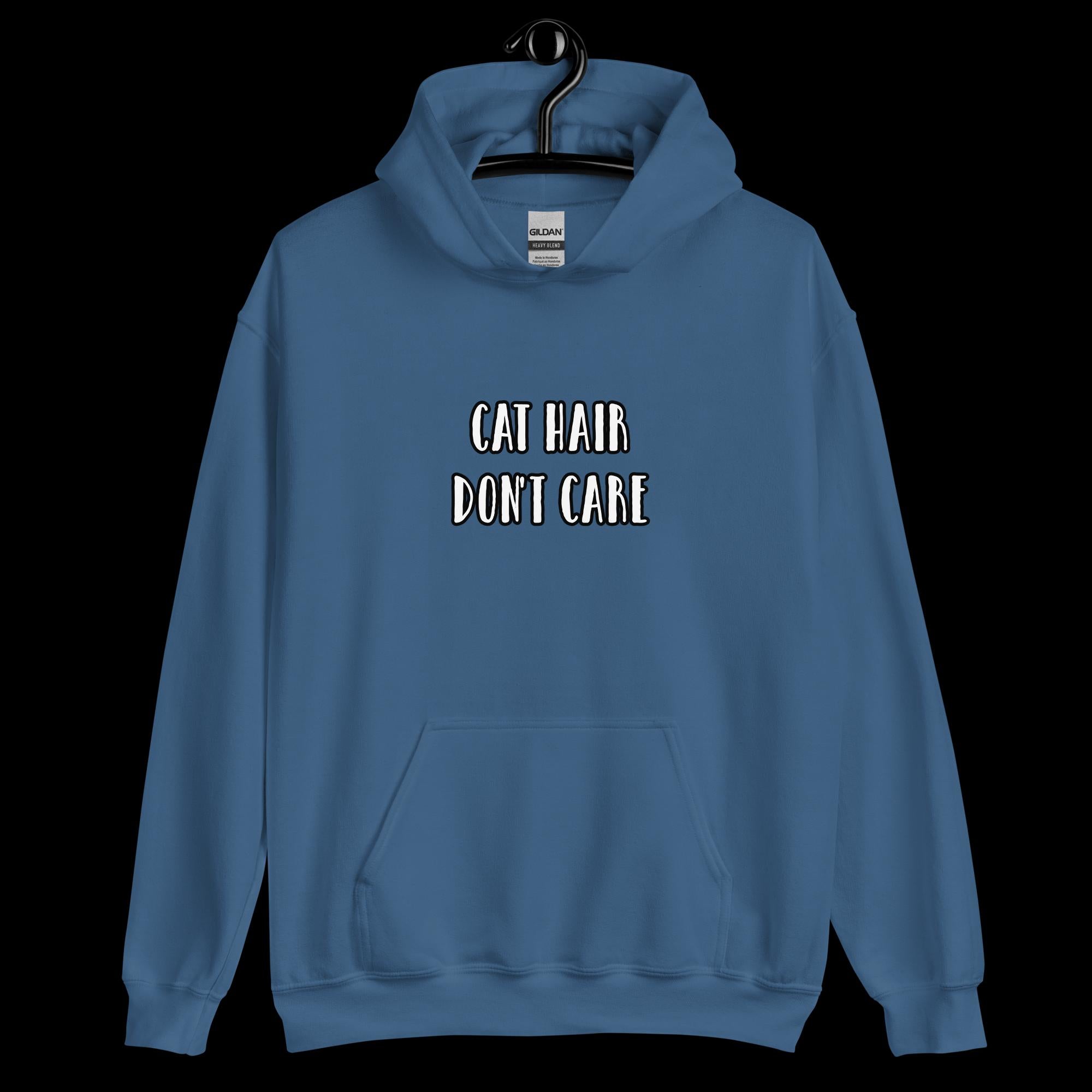 Cat Hair Don't Care Unisex Hoodie