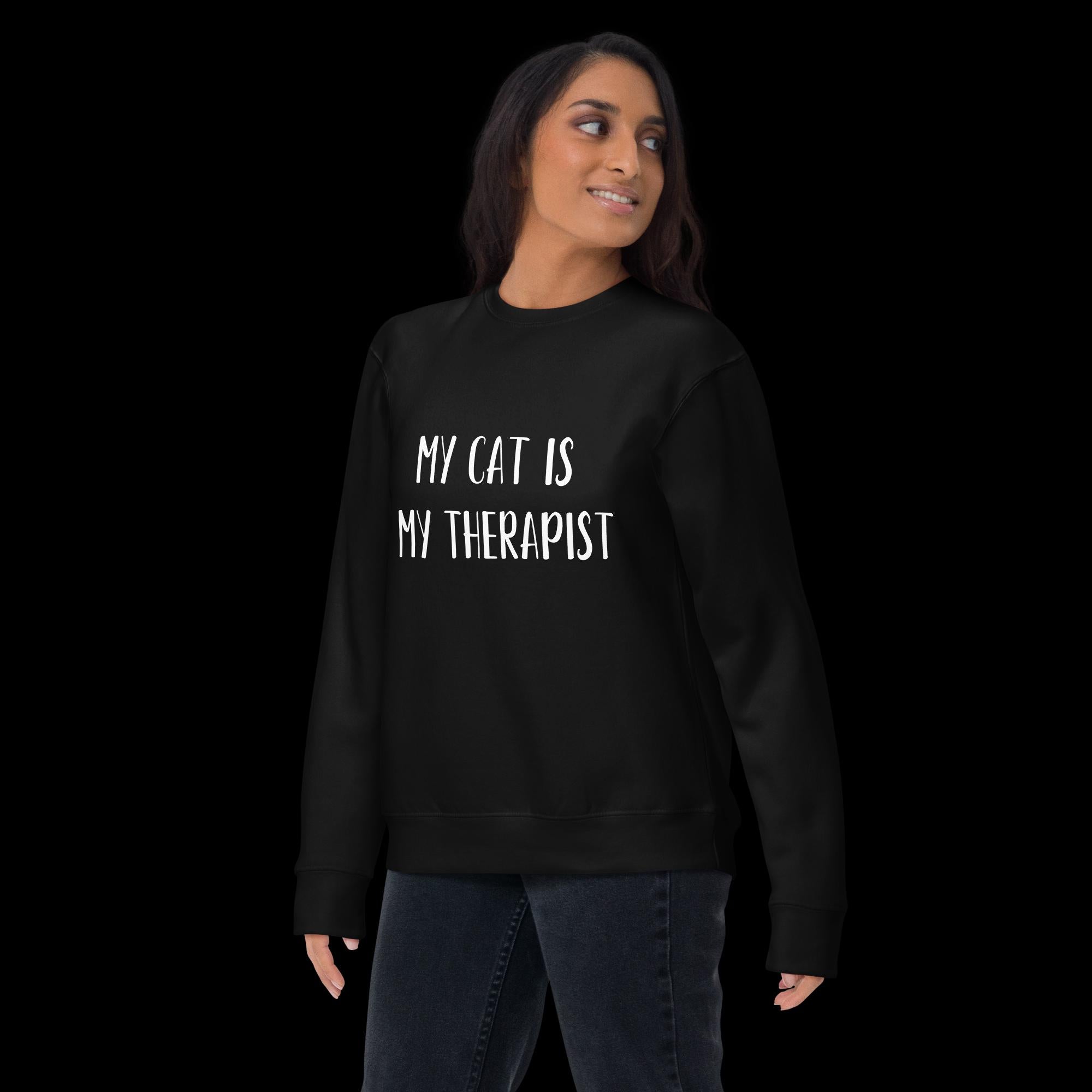 My Cat is My Therapist Unisex Premium Sweatshirt