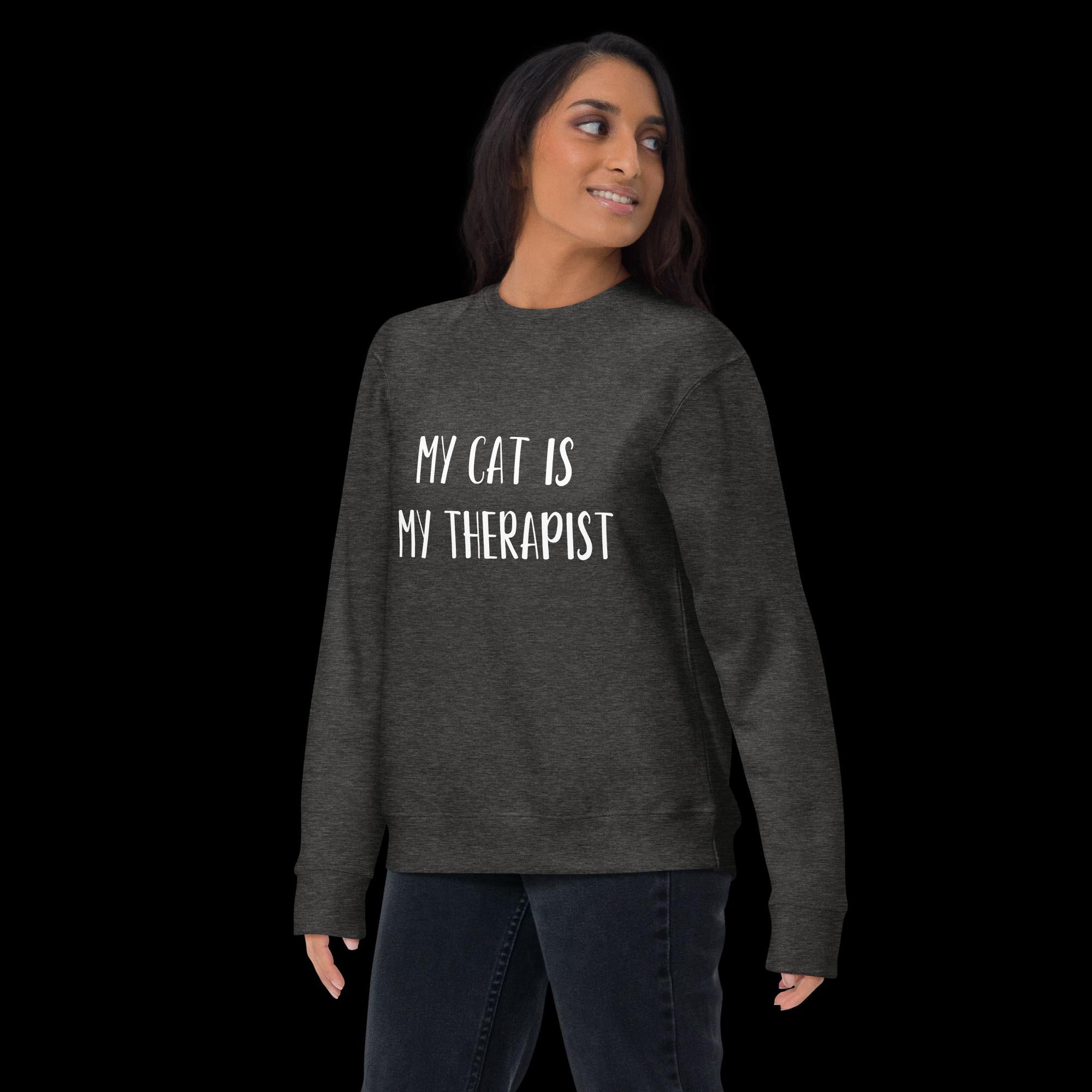 My Cat is My Therapist Unisex Premium Sweatshirt